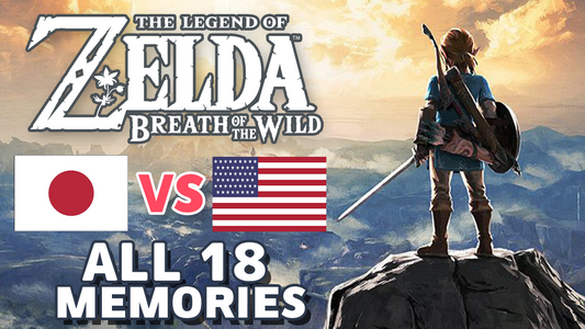 Zelda: Breath of The Wild - Japanese vs English (All 18 Memories!)